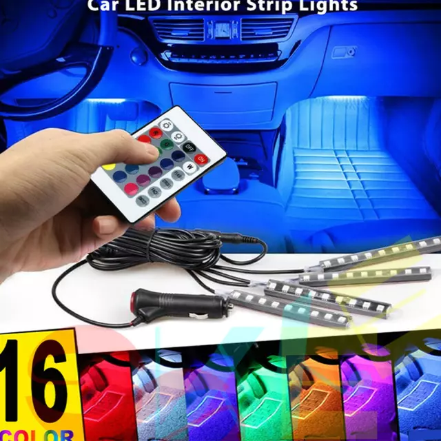 LUCES LED PARA Autos Carro Coche Interior De Colores Decorativas accesorios  luz $12.60 - PicClick