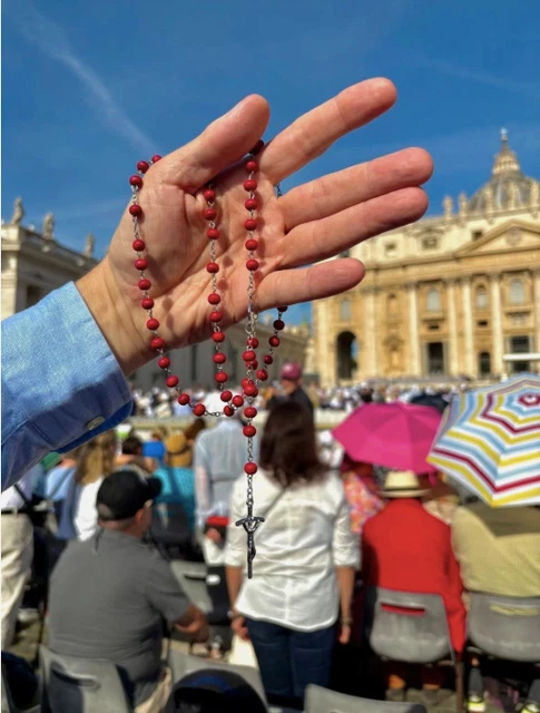 POPE FRANCIS VATICAN Rosary Blessed From Pope Leo Xiv With Proof Photo ...