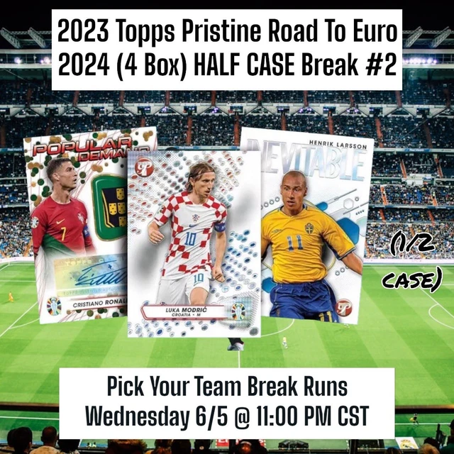 REP IRELAND 2023 TOPPS PRISTINE ROAD TO EURO 2025 SOCCER 4 BOX HALF