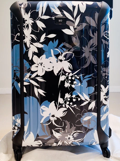 TUMI VAPOR EXTENDED TRIP PACKING CASE 32” BLUE FLORAL Large Spinner Suitcase 4