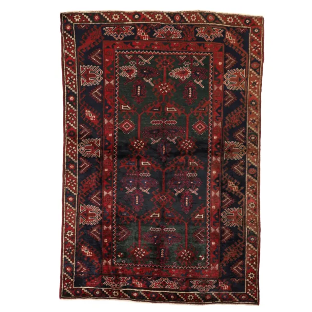 Geometric Designed Wool Pile Rug Turkish Carpet Handmade Washable Rug 16495
