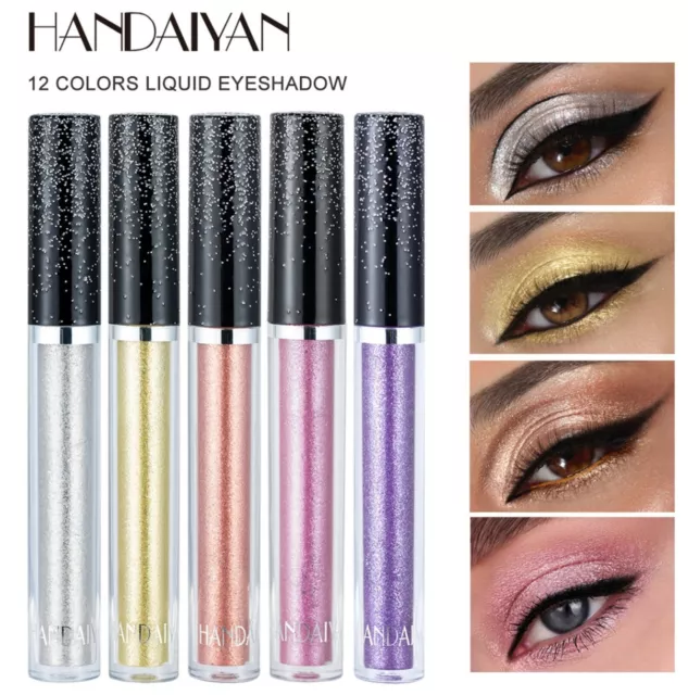 Eye Shadow Makeup Metal Glitter Shine Shimmer Diamond Liquid Eyeliner Eyeshadow