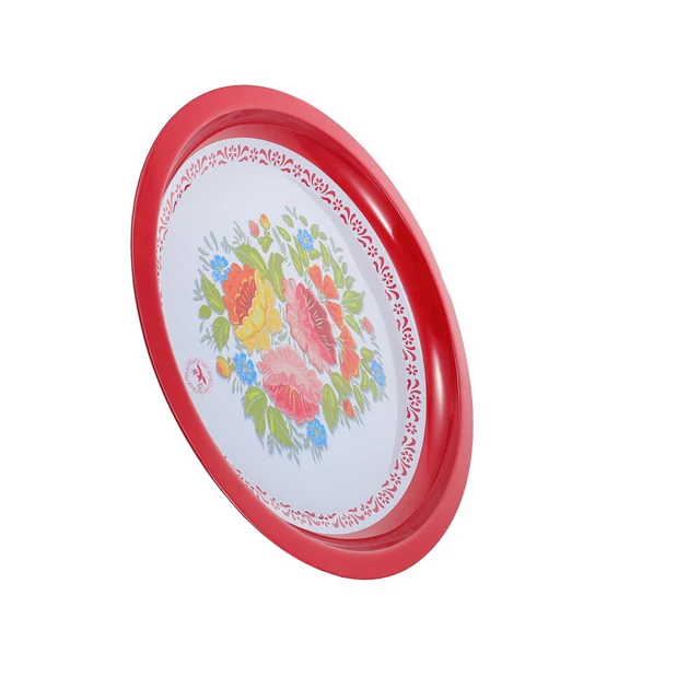 ENAMEL FRUIT AND Vegetable Plate Porcelain Pie Pan Dinner Plates Flat