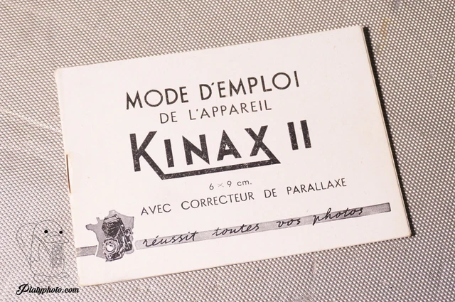 -Fr- Kinax Ii Mode D'emploi Notice Manual