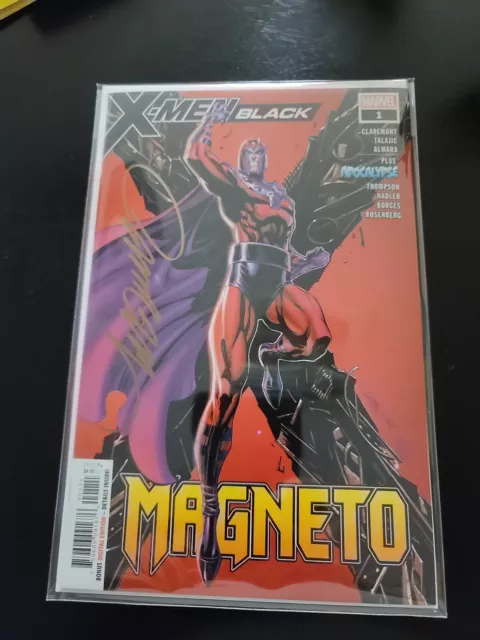 X-Men Black Magneto #1 (2018) - Grade Nm  J. Scott Campbell Signed W/ Coa!