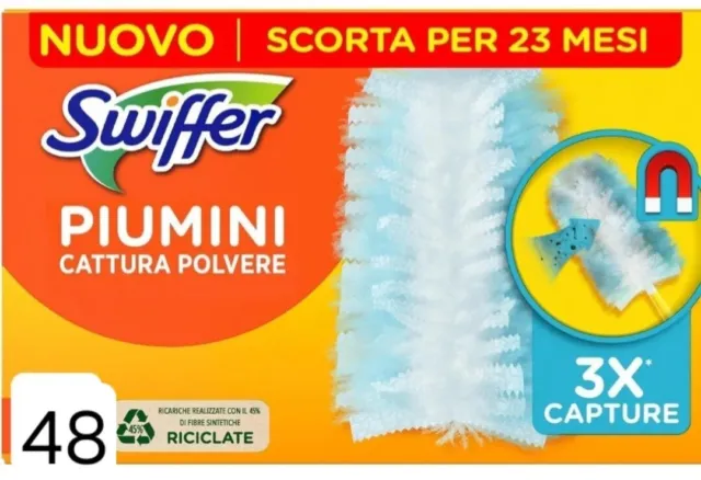 Swiffer Duster Ricambi ricariche x Piumino Catturapolvere 48 pezzi MEGA PACK