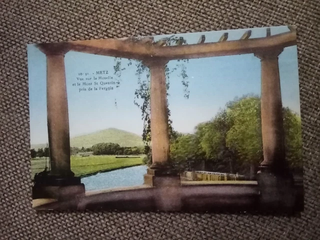 Cpa Metz Vue Sur La Moselle Prise De La Pergola