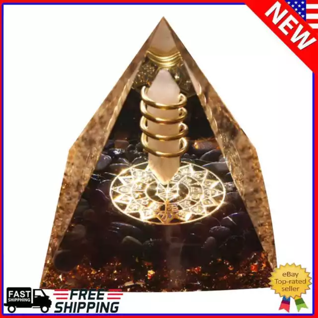 Orgonite Chakra Crystal Natural Orgone Pyramid Reiki Energy Stone Decor (3)
