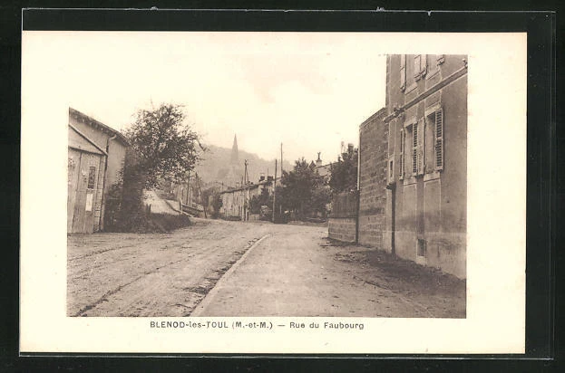CPA Blenod-les-Toul, Rue du Faubourg