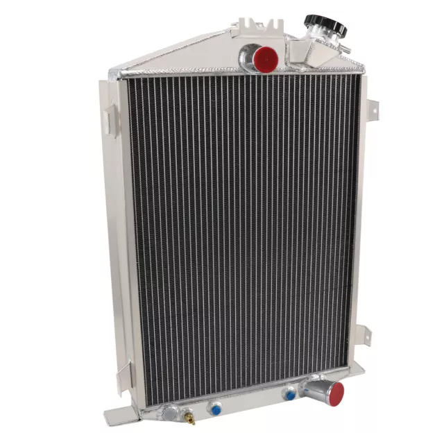 3-ROW Aluminum Radiator Fits 1932 FORD Hi Boy Chevy Motor engine Street Rat Rod