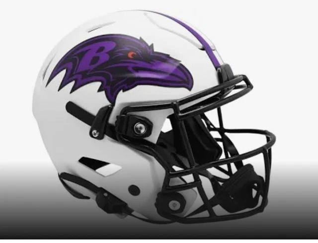 Riddell Ravens LUNAR Alternate Revolution Speed Flex Authentic Football Helmet