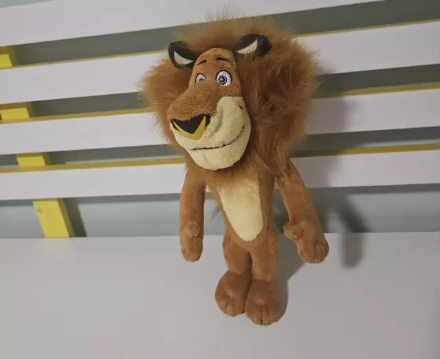 Madagascar Alex The Lion Plush Toy Dreamworld  28Cm Tall! Dreamworks Character~