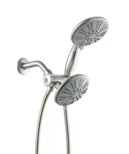 Ana Bath High Pressure 5" 5 Function Dual Shower Head Combo - Brushed Nickel