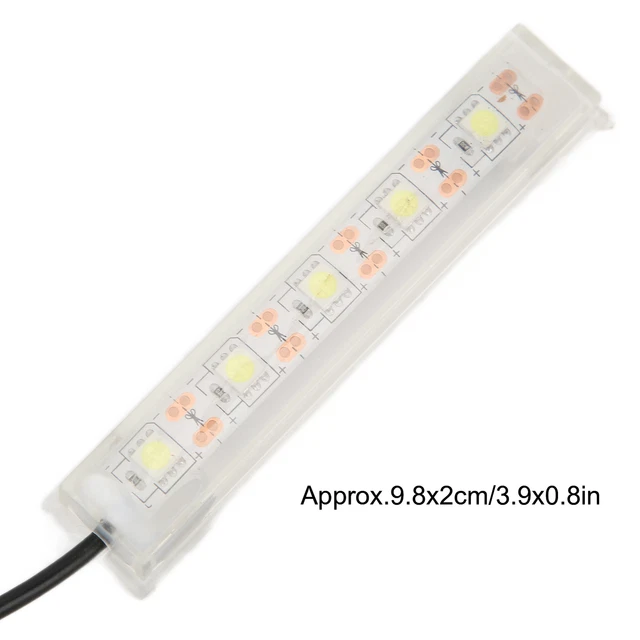 USB Fish Tank White Light Aquarium Light Small For Indoor Aquarium Plants WTD