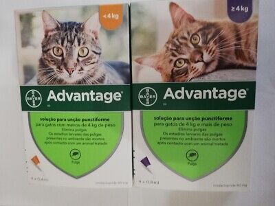 ADVANTAGE¹40 80 Chat Cat anti puce flea treatment 1 à 8 kg boite 4 pipettes