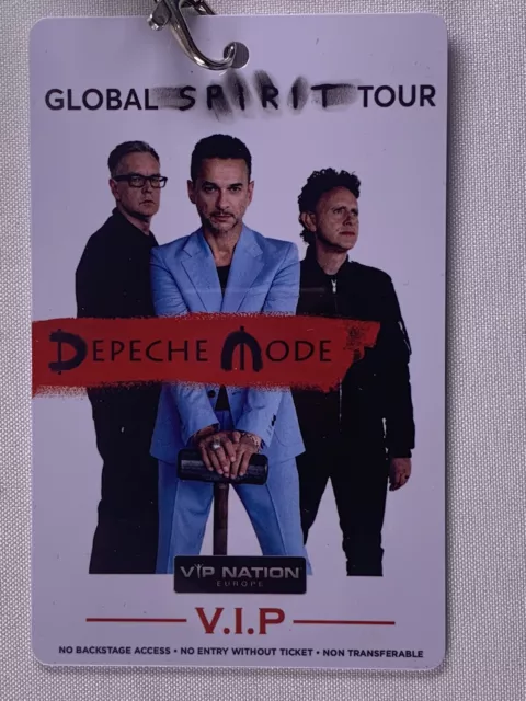 Depeche Mode Pass Ticket VIP Nation With Lanyard Global Spirit Tour 2017 #2