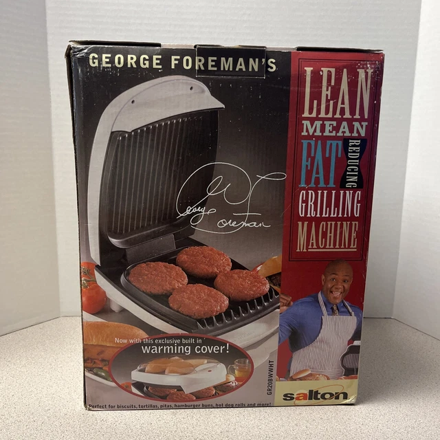 FOREMAN'S LEAN MEAN FAT GRILLING MACHINE GR20VT by SALTON NEW
