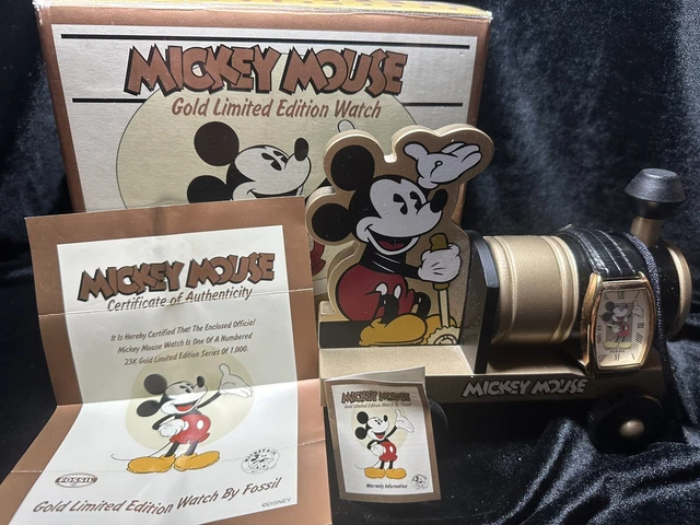 Mickey Mouse Gold Limited Edition Watch By Fossil