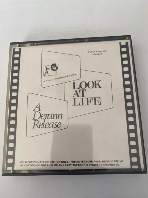 Look At Life Cinema Steps Out Derann Super 8 mm Cine Film Colour Sound