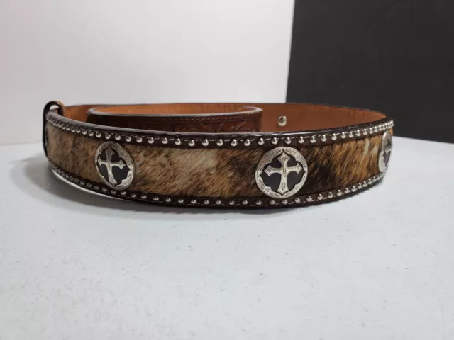 Genuine Hand tooled Leather Belt ONLY