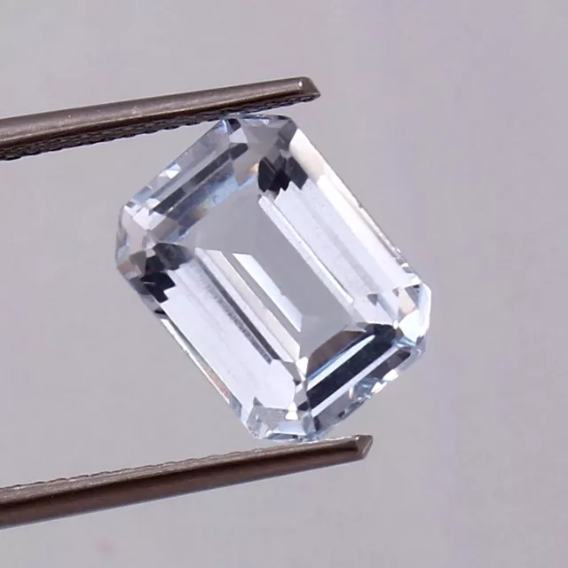 AAA 10x8 MM Natural Flawless Santa Maria Aquamarine Loose Radiant Cut Gemstone