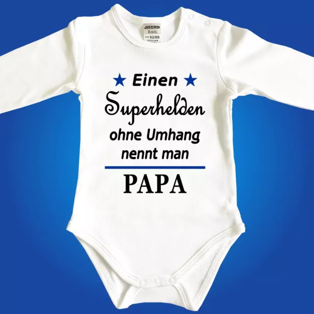 Babybody - Superhelden nennt man Papa Mama Oma Opa Onkel Tante ODER Wunschname