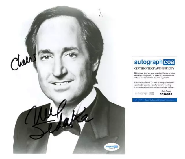 Neil Sedaka "Breaking Up Is Hard to Do" Singer AUTOGRAPH Signed 8x10 Photo ACOA