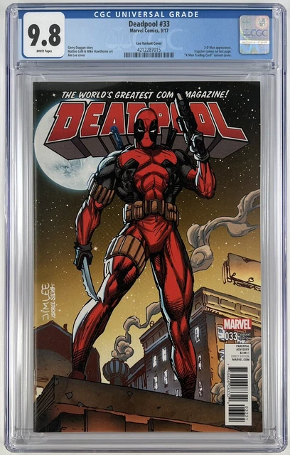 Deadpool  (2016) # 33 Jim Lee Trading Card Variant - CGC  9.8 Comic