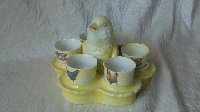 ANCIEN LOT DE 5 Coquetiers Une Poule En Porcelaine EUR 12,00 - FR