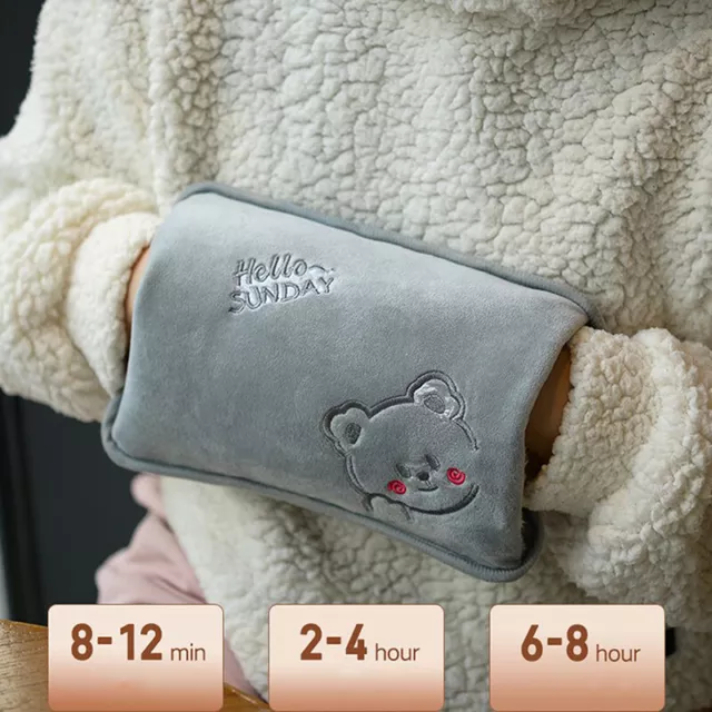 Hot Water Bottle Electric Charging Heating Rechargeable Heat Water Bag Warmer