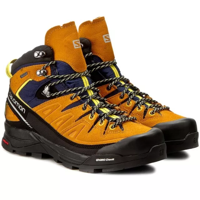 ORIGINAL SALOMON X Alp mid GTX Men's Hiking Shoes - Orange / Black 393251 $123.87 -