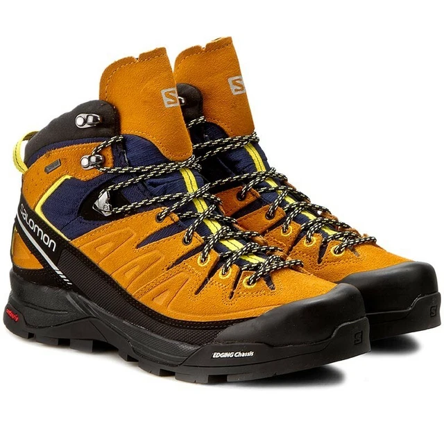 ORIGINAL SALOMON X Alp mid GTX Men's Hiking Shoes - Orange / Black 393251 $123.87 -