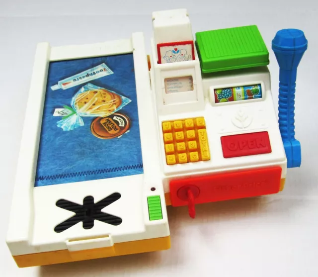 Fisher Price Magic Scan Checkout Counter Vintage Toy 2102 Used Works No Handle Fisher Price Magic Scan Checkout Counter Vintage Toy 2102 Used Works No Handle