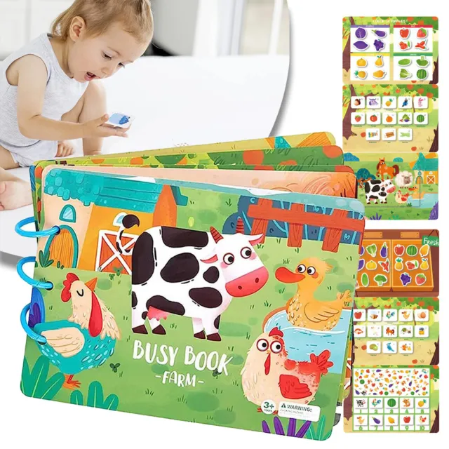 Montessori Quiet Book for Toddler Preschool Educational Montessori Busy Book NEW 2