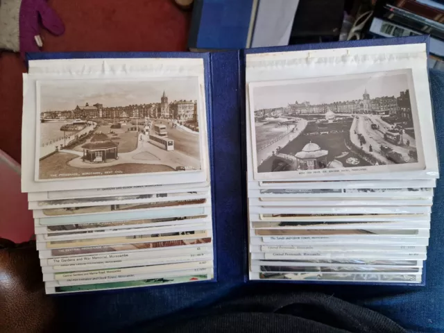 Postcard Album & 56 Vintage Postcards From Morecambe, Heysham Etc