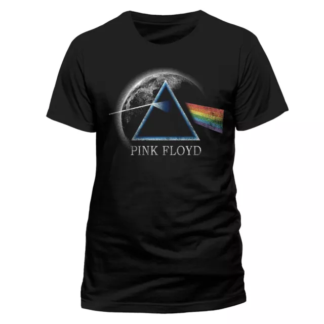 Pink Floyd Globe Roger Waters Dark Side of the Moon Licensed Tee T-Shirt Men