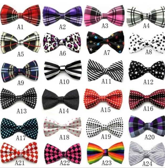 BOW TIE MENS ADJUSTABLE ASST PATTERNS WEDDING TUXEDO NECKTIE US SELLER Free Ship 2