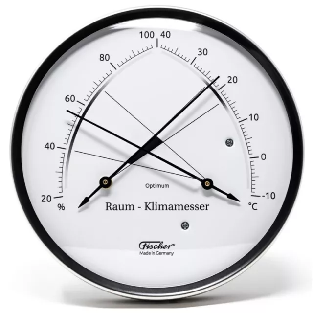 Fischer Wetterstation Raum-Klimamesser Edelstahl synthethic 2