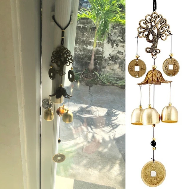 TOGEVAL Cloche Vintage Laiton - Pendentif Décoratif Pour Carillons Éoliens Et DIY