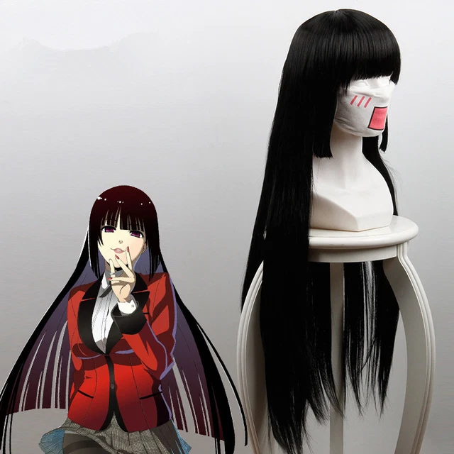 Lange Schwarze Cosplay Perücke | Mit 2 Haarclips, Bis 110 Cm | Für Karneval & Kostümparty