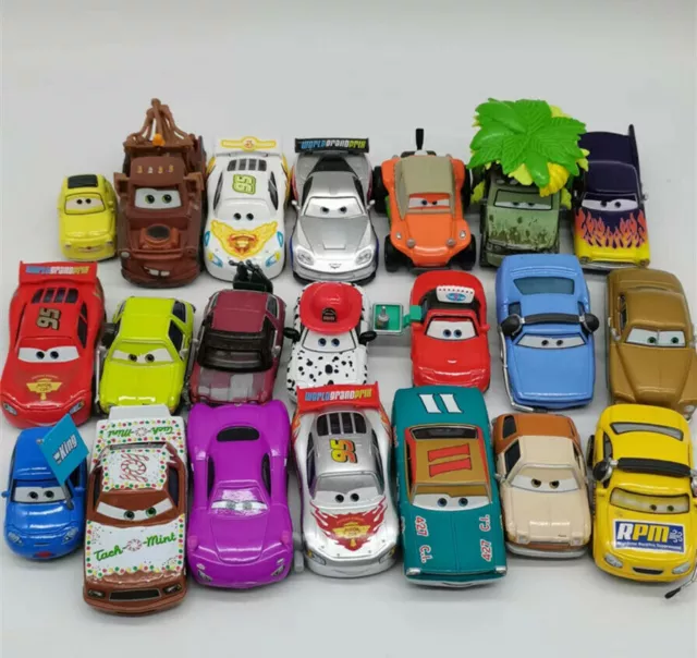 Disney Cars Pixar 3 Chick Hick Mcqueen Sally Mater Kids Model Toy 1:55 Diecast