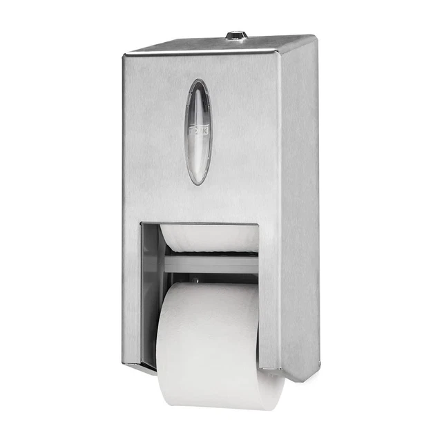Tork 472019 distributore doppio rullo Midi dispenser carta igienica T7 acciaio inox