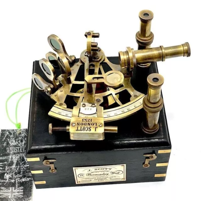 Antique Maritime Nautical Sextant Vintage Marine Astrolabe Ship's Instruments