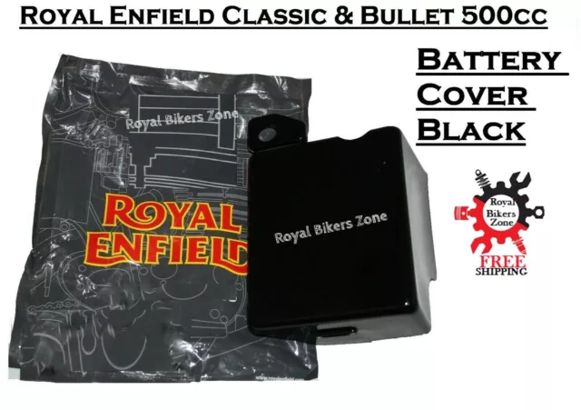 Royal Enfield "Classic 500cc & Bullet 500cc" "Battery Cover" Black