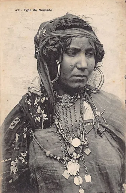 Algérie - Type de femme nomade - Bijoux - Ed. Coll. Idéale P.S. 421
