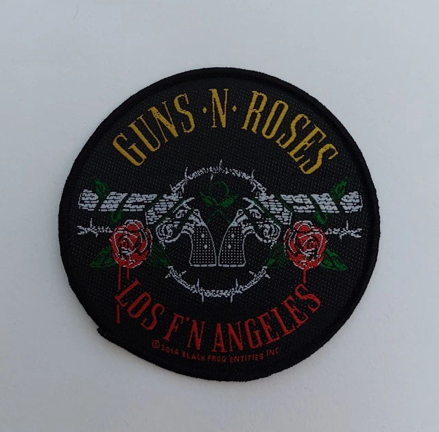 Patch Guns N’ Roses Los Angeles Licencié – écusson Tissé Multicolore à Coudre Sur Veste Ou Sac
