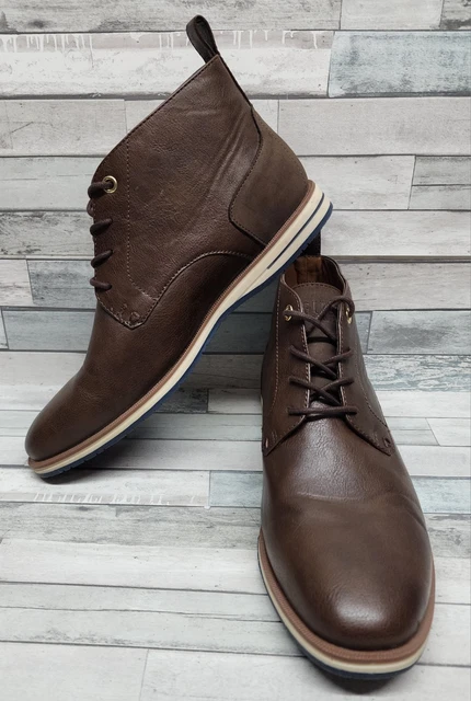 BRAND NEW GUESS Mens Dark Brown Rand Lace Up Zip Closure  display picture 3