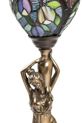Lampada stile Tiffany 56cm da tavolo comodino donna 2