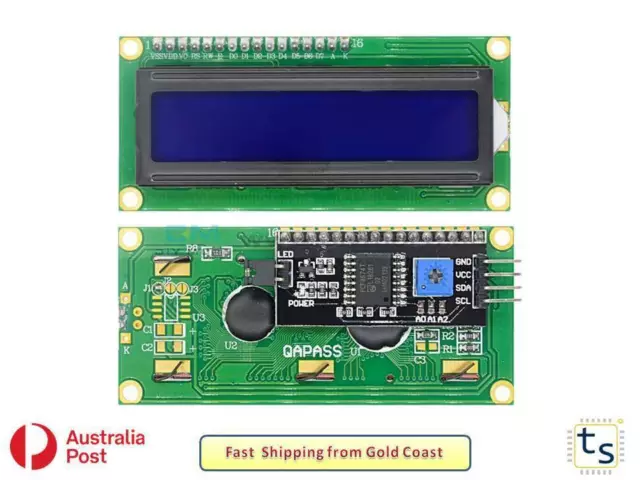 1602 16X2 LCD Display IIC/I2C/TWI/SPI Serial Interface Module For Arduino