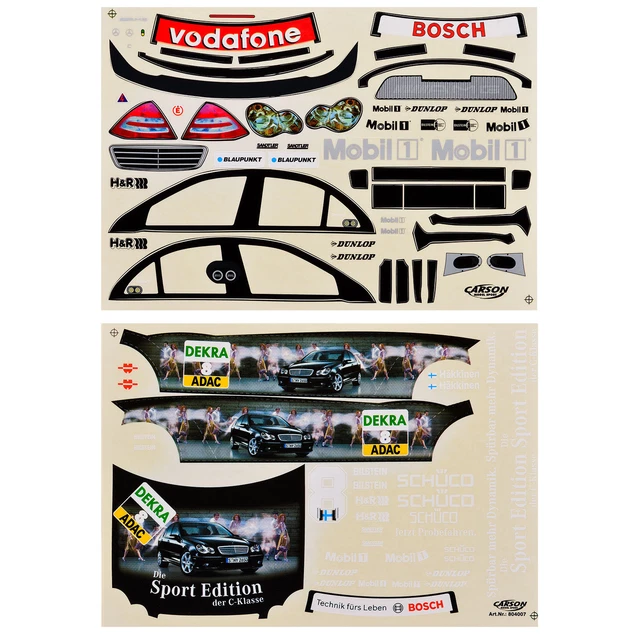 Foglio Adesivi Decorativi Carson 1:10 – Opel Astra V8 Coupé Vitaphone DTM – 69189 - Foto 2